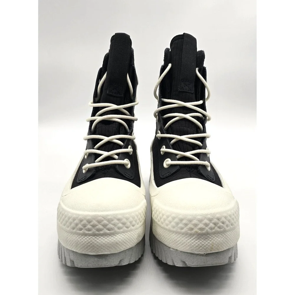 Converse Chuck Taylor All Star Waterproof Lugged Hi Black White Unisex NWOB